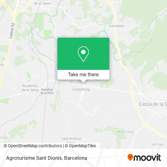 Agroturisme Sant Dionís map