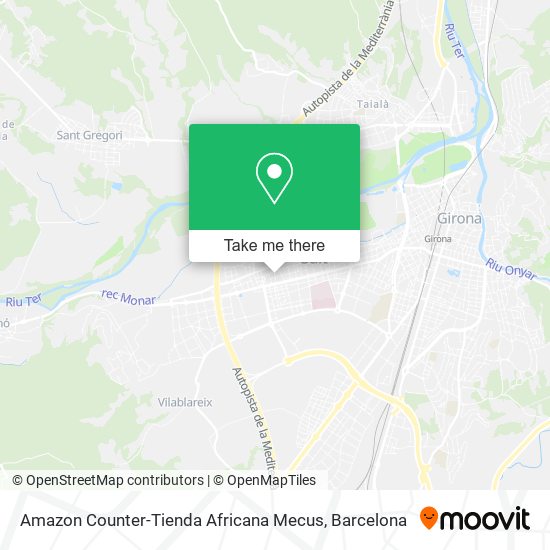 Amazon Counter-Tienda Africana Mecus map