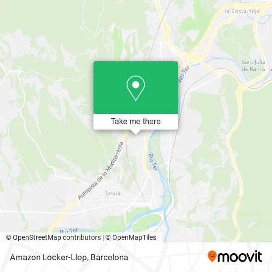 Amazon Locker-Llop map