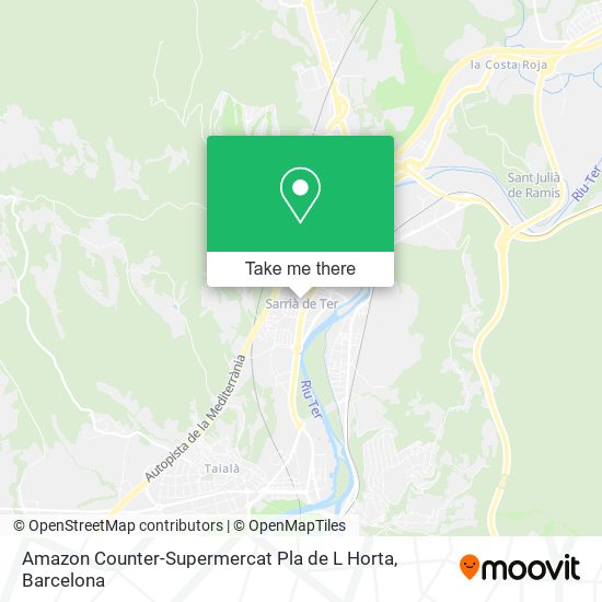 Amazon Counter-Supermercat Pla de L Horta map