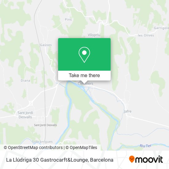 La Llúdriga 30 Gastrocarft&Lounge map