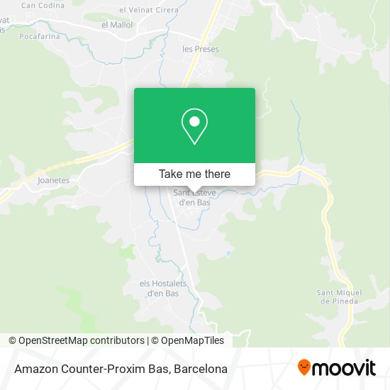 Amazon Counter-Proxim Bas map
