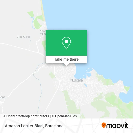 Amazon Locker-Blasi map
