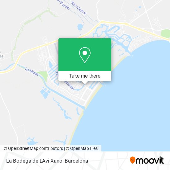 La Bodega de L'Avi Xano map
