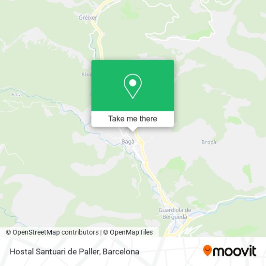 Hostal Santuari de Paller map