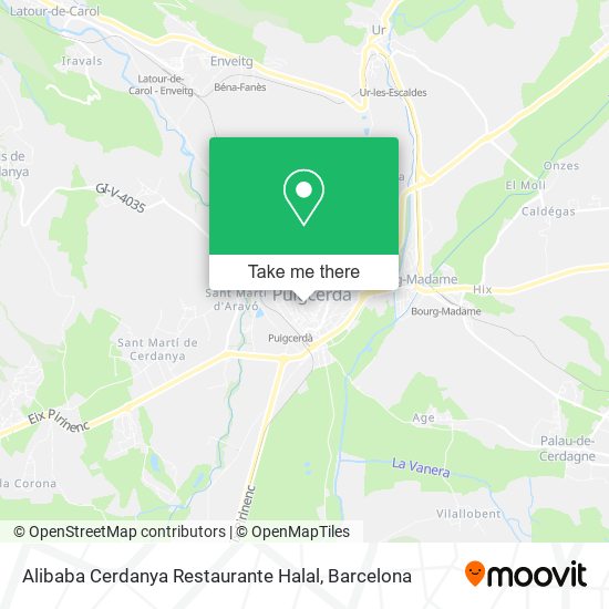 Alibaba Cerdanya Restaurante Halal map