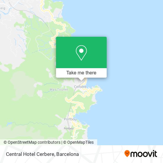 Central Hotel Cerbere map