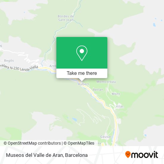 Museos del Valle de Aran map