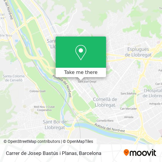 Carrer de Josep Bastús i Planas map