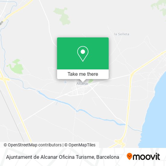 Ajuntament de Alcanar Oficina Turisme map