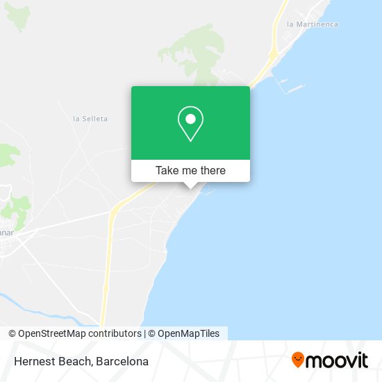 Hernest Beach map