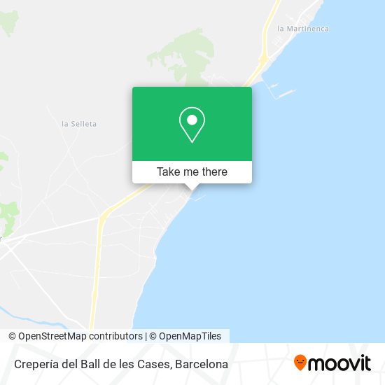 Crepería del Ball de les Cases map