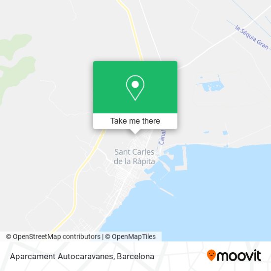 Aparcament Autocaravanes map