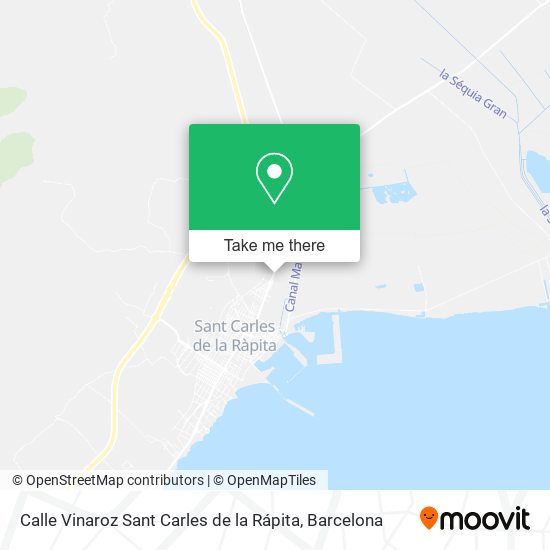 Calle Vinaroz Sant Carles de la Rápita map