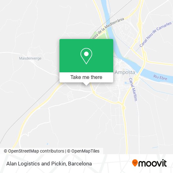 Alan Logistics and Pickin map