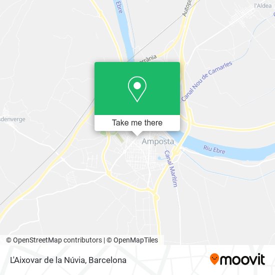 L'Aixovar de la Núvia map