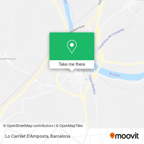 Lo Carrilet D'Amposta map