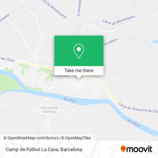 Camp de Fútbol La Cava map