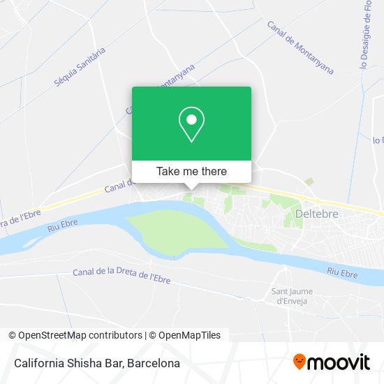 California Shisha Bar map