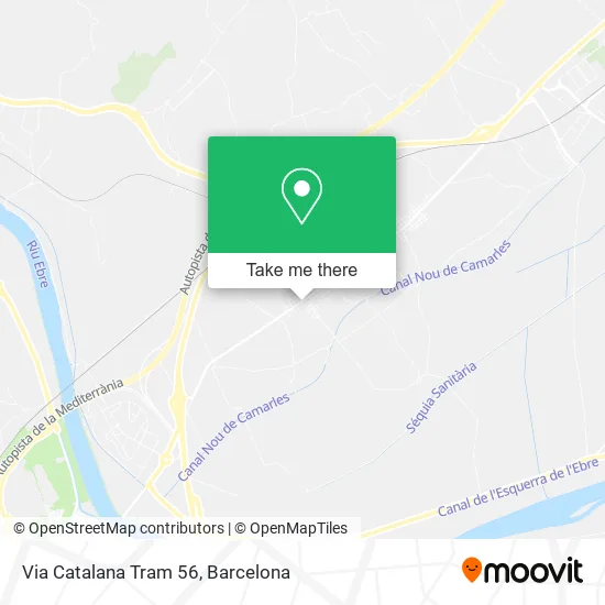Via Catalana Tram 56 map