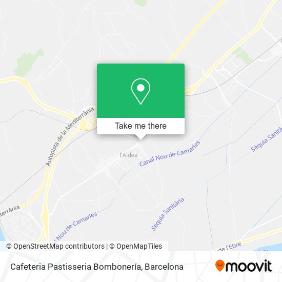 Cafeteria Pastisseria Bombonería map