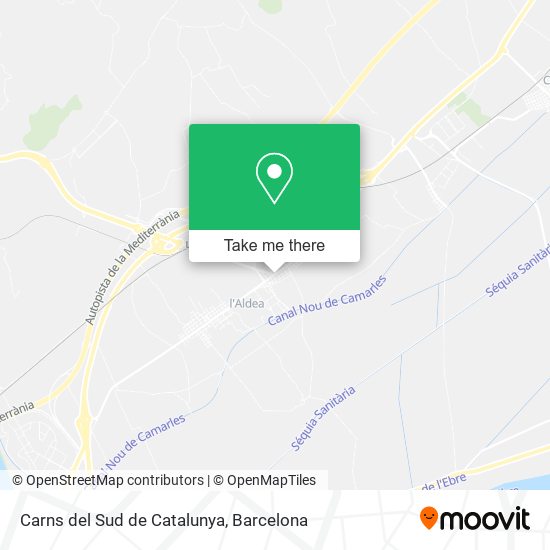 Carns del Sud de Catalunya map