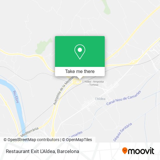 Restaurant Exit L'Aldea map