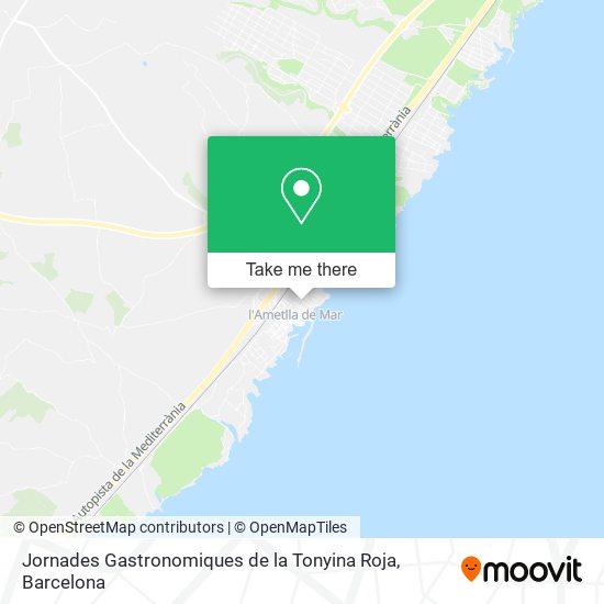 Jornades Gastronomiques de la Tonyina Roja map