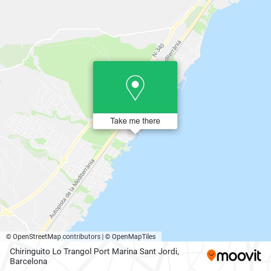 Chiringuito Lo Trangol Port Marina Sant Jordi map