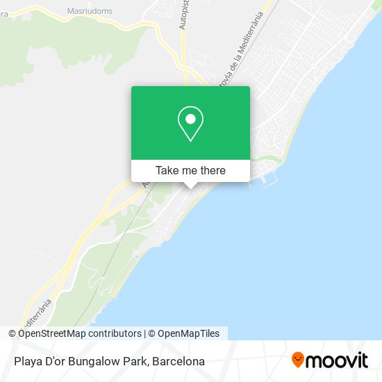 Playa D'or Bungalow Park map