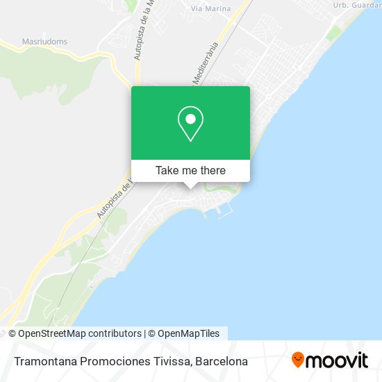 Tramontana Promociones Tivissa map