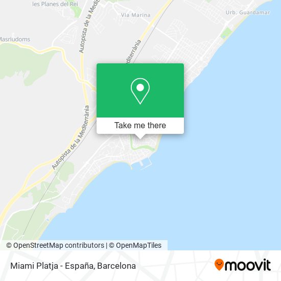 Miami Platja - España map
