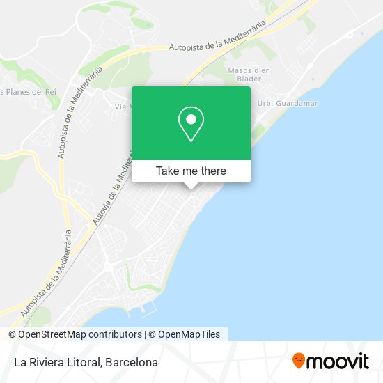 mapa La Riviera Litoral