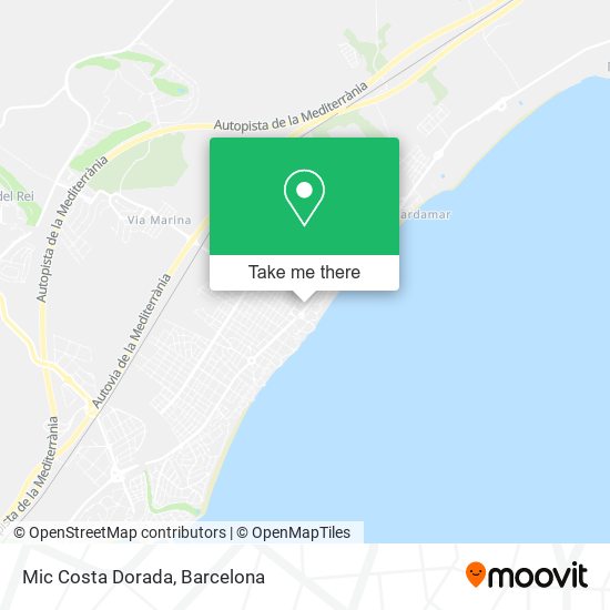 Mic Costa Dorada map