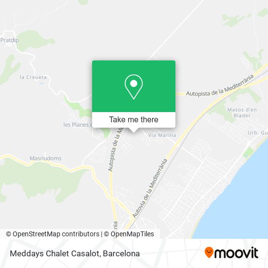 mapa Meddays Chalet Casalot
