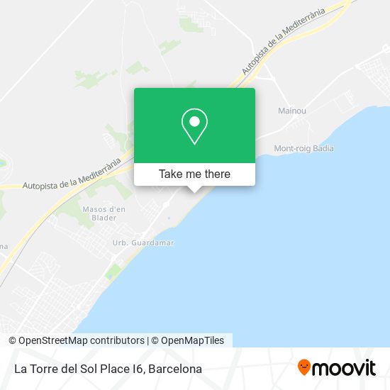 La Torre del Sol Place I6 map