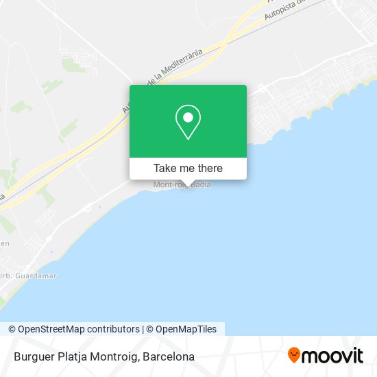 Burguer Platja Montroig map
