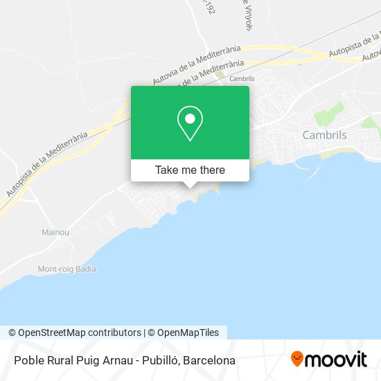 Poble Rural Puig Arnau - Pubilló map