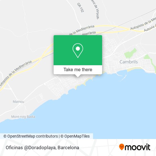 Oficinas @Doradoplaya map