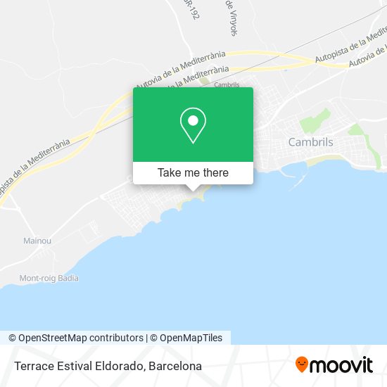 Terrace Estival Eldorado map