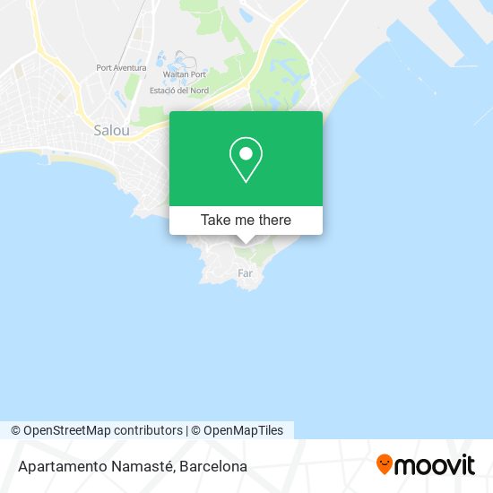 Apartamento Namasté map