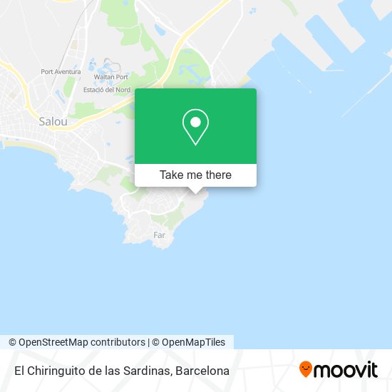 El Chiringuito de las Sardinas map