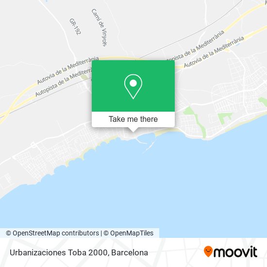 Urbanizaciones Toba 2000 map