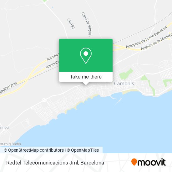 Redtel Telecomunicacions Jml map