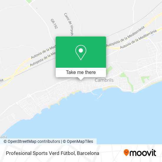 Profesional Sports Verd Fútbol map