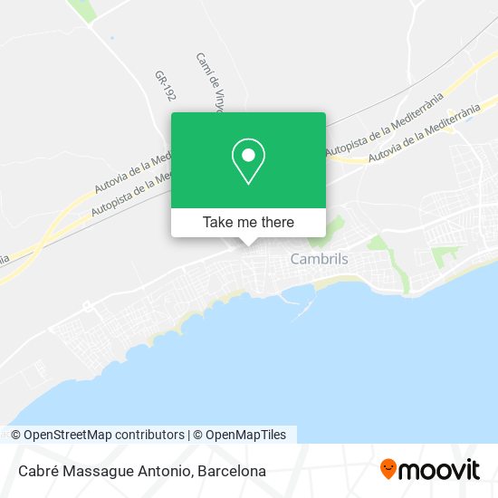 Cabré Massague Antonio map
