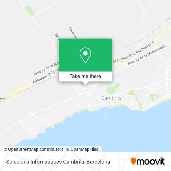 Solucions Infornatiques Cambrils map