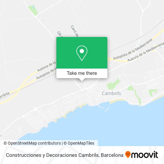 Construcciones y Decoraciones Cambrils map