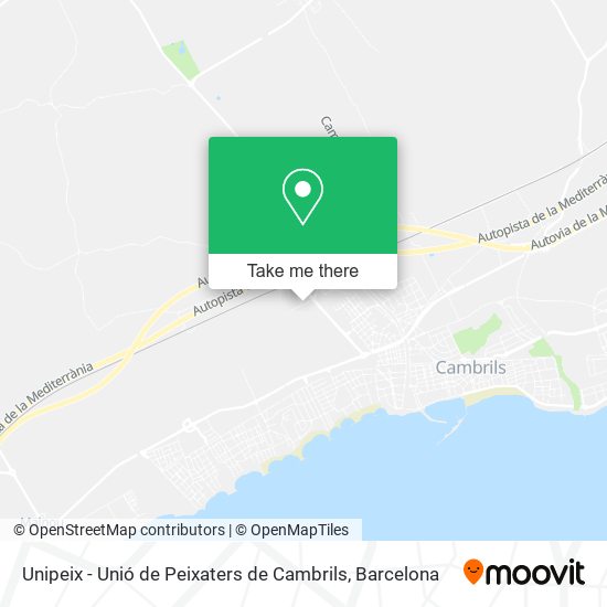 Unipeix - Unió de Peixaters de Cambrils map