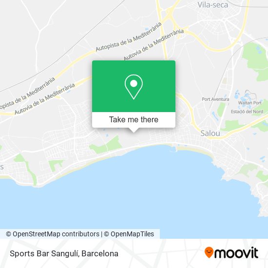 Sports Bar Sangulí map